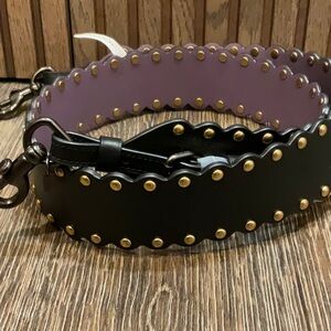 Coach Scalloped Novelty Strap with Rivets NWOT